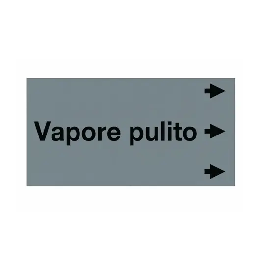 Etichetta "VAPORE PULITO"