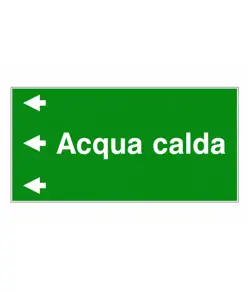 Etichetta "ACQUA CALDA"