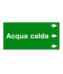 Etichetta "ACQUA CALDA"