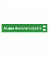 Etichette "ACQUA DEMINERALIZZATA"