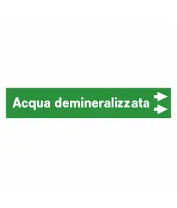 Etichette "ACQUA DEMINERALIZZATA"