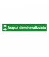 Etichette "ACQUA DEMINERALIZZATA"