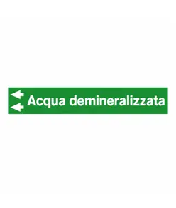 Etichette "ACQUA DEMINERALIZZATA"