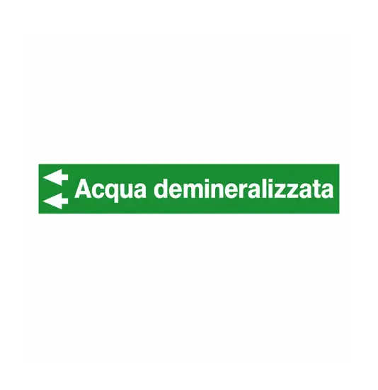 Etichette "ACQUA DEMINERALIZZATA"