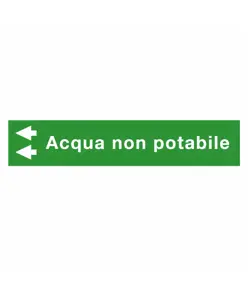 Etichette "ACQUA NON POTABILE"