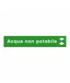 Etichette "ACQUA NON POTABILE"