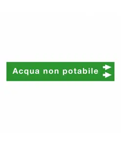 Etichette "ACQUA NON POTABILE"