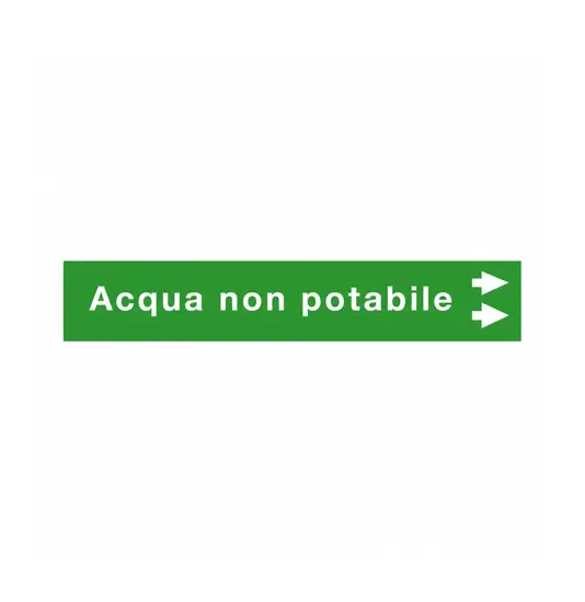 Etichette "ACQUA NON POTABILE"