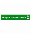 Etichette "ACQUA OSMOTIZZATA"