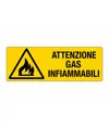 etichette adesive 'attenzione gas infiammabili'