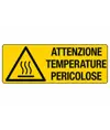 etichette adesive  attenzione temperature pericolose