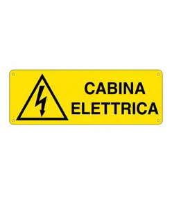 etichette adesive 'cabina elettrica'