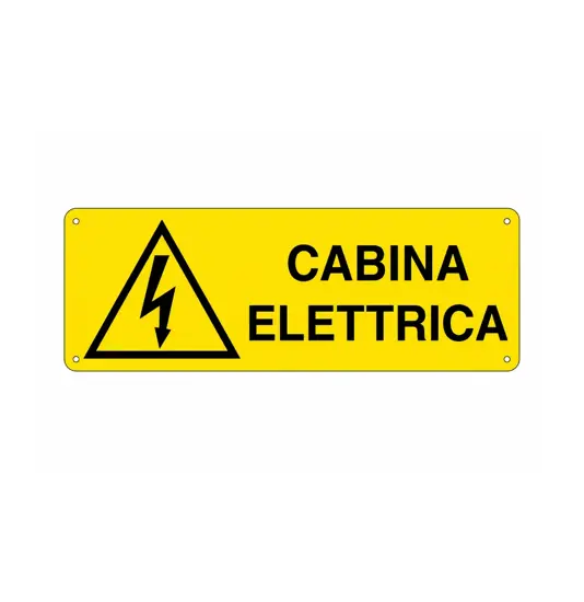 etichette adesive 'cabina elettrica'