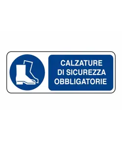 etichette adesive  calzature di sicurezza obligatorie