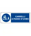 etichette adesive 'carrelli a passo d'uomo'
