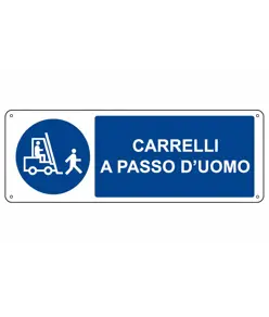 etichette adesive 'carrelli a passo d'uomo'