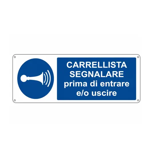 etichette adesive  carrellista segnalare prima di entrare e/o uscire