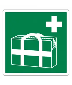 etichette adesive con simbolo borsa primo soccorso portatile