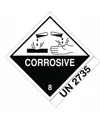 etichette adesive  corrosive UN