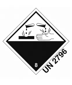 etichette adesive  corrosive UN
