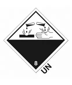 etichette adesive  corrosive UN