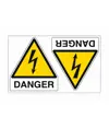 Etichette adesive 'danger'  formato 250x175 mm