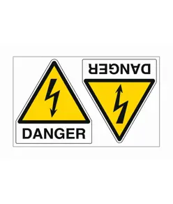Etichette adesive 'danger'  formato 250x175 mm