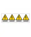Etichette adesive 'danger'  formato 250x80 mm