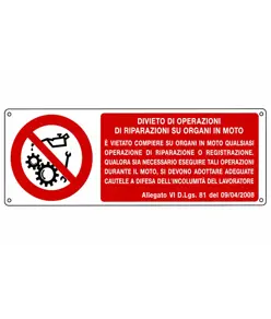 etichette adesive  divieto di operazioni di riparazioni...