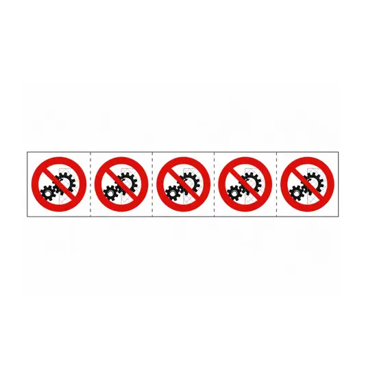 etichette adesive divieto 'non rimuovere dispositivi...'