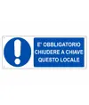 etichette adesive  è obbligatorio chiudere a chiave questo locale