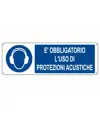 etichette adesive  è obbligatorio l'uso di protezioni acustiche