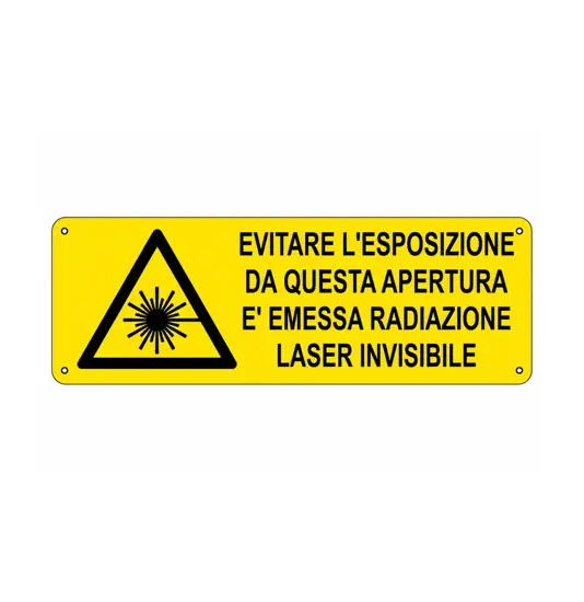 etichette adesive  evitare l'esposizione da questa apertura è emessa radiazione