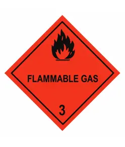 etichette adesive  flammable gas