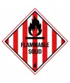 etichette adesive  flammable solid