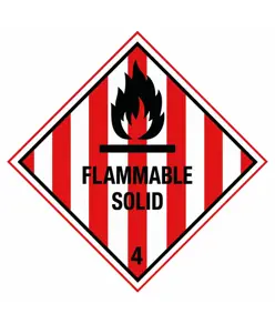 etichette adesive  flammable solid