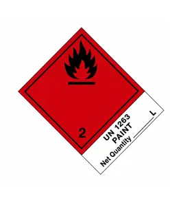 etichette adesive  flammable