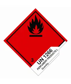 etichette adesive  flammable