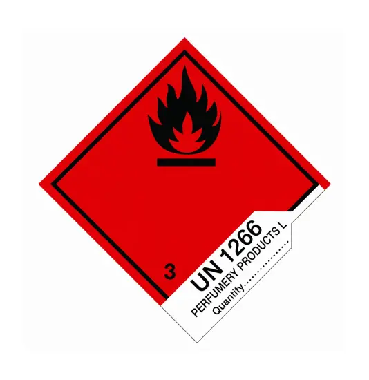 etichette adesive  flammable
