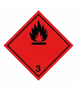 etichette adesive  flammable