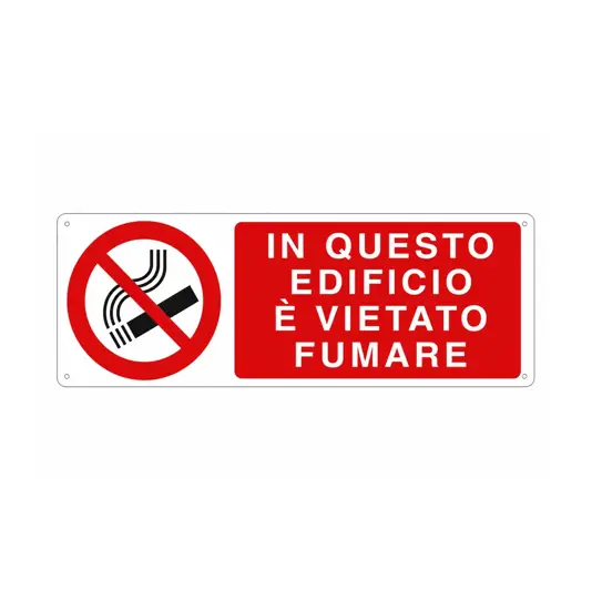 etichette adesive  in questo edificio è vietato fumare