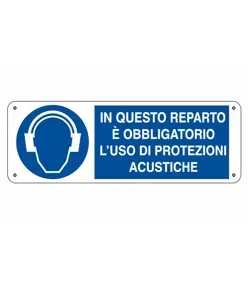 etichette adesive  in questo reparto è obbligatorio l'uso di protezioni acustiche