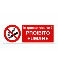 etichette adesive 'in questo reparto è proibito fumare'