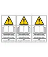 Etichette adesive LEGGERE manuale EN ISO 7010