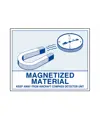 etichette adesive  magnetized material