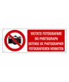 etichette adesive multilingue  vietato fotografare, no photograph