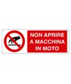 etichette adesive  non aprire a macchina in moto