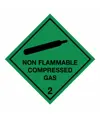 etichette adesive  non flammable compressed gas