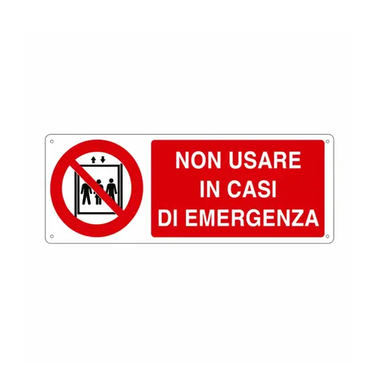 etichette adesive  non usare in casi di emergenza