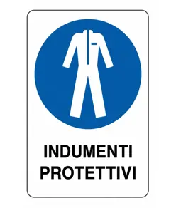 etichette adesive obbligo  indumenti protettivi
